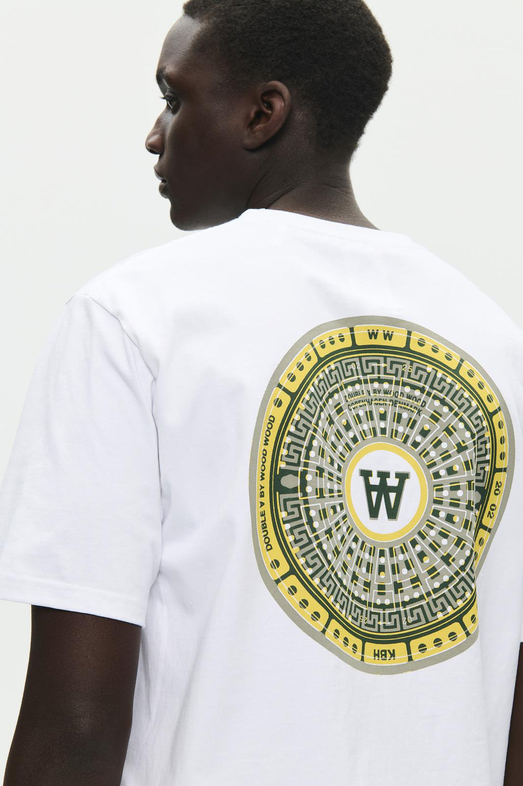 WOOD WOOD Ace cover tee bright white