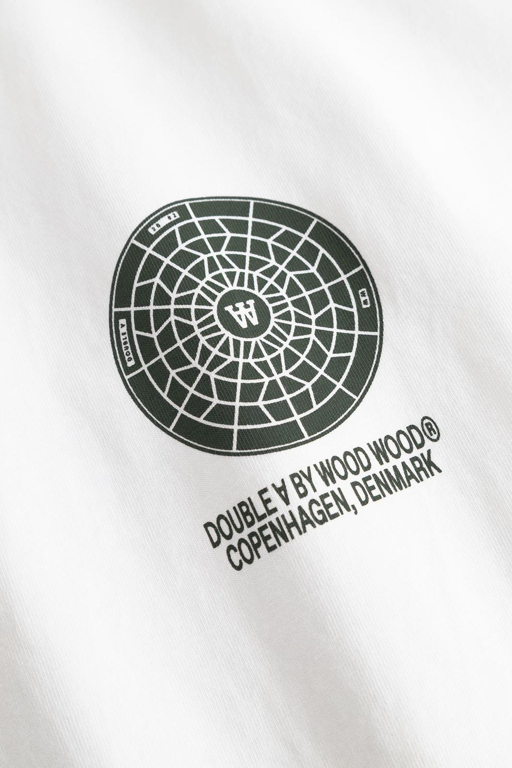 WOOD WOOD Ace cover tee bright white