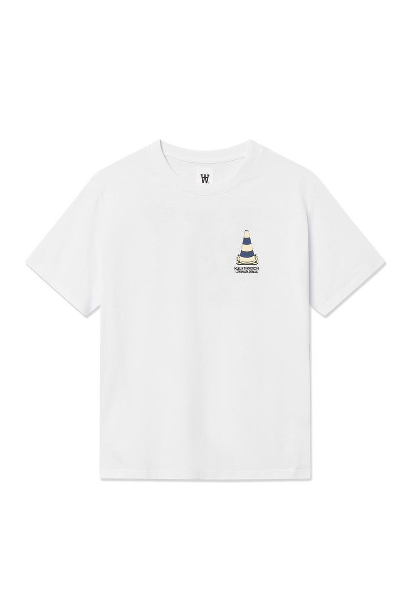 WOOD WOOD Ace tee cone bright white