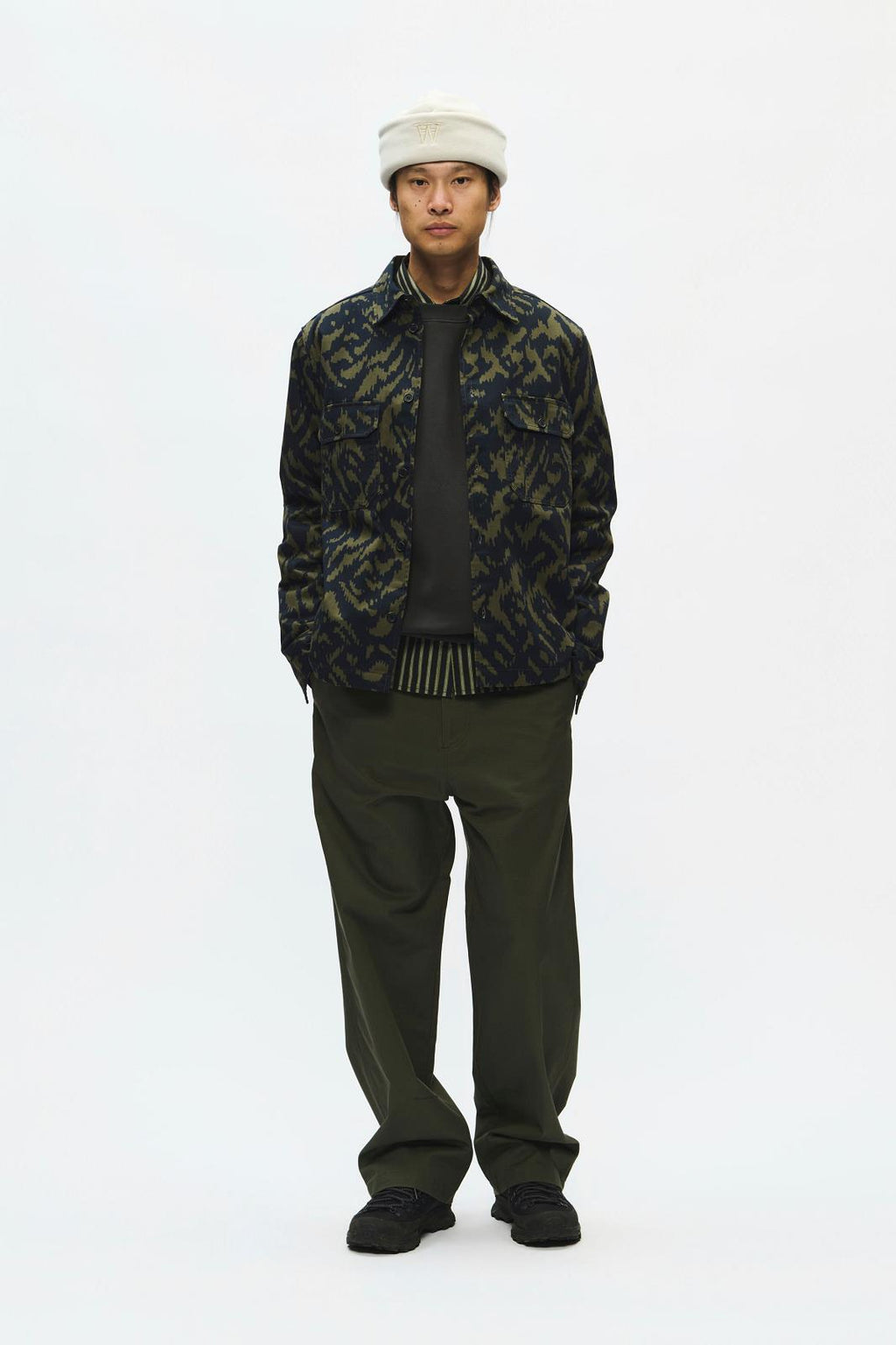 WOOD WOOD Clay overshirt aurora green