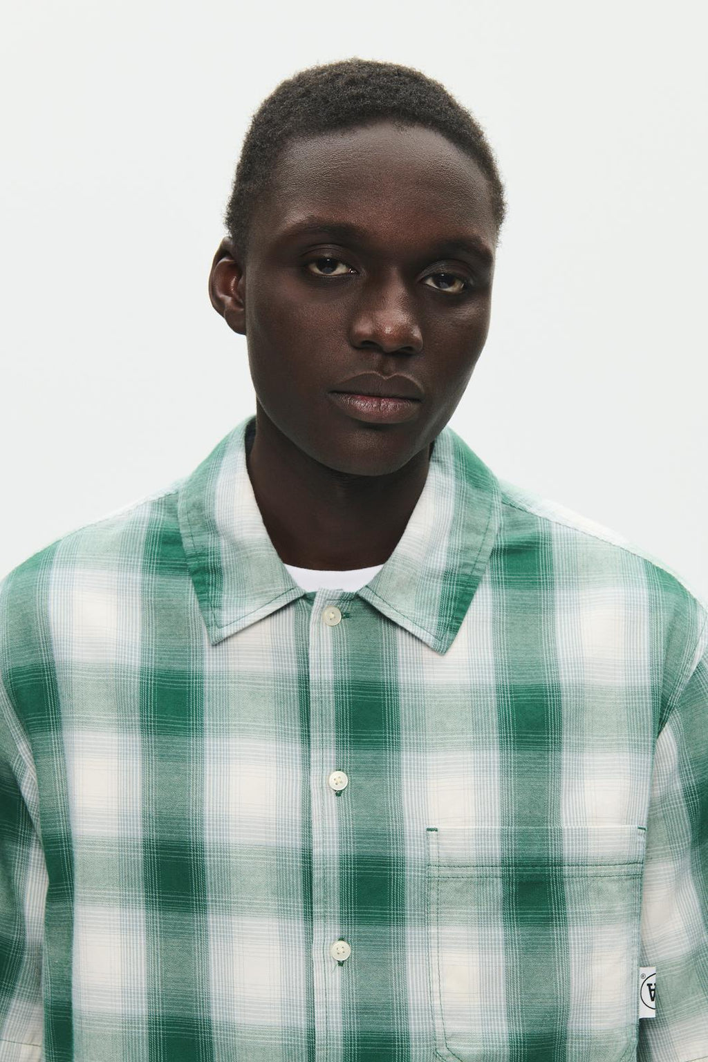 WOOD WOOD Cooper SS shirt pale olive green