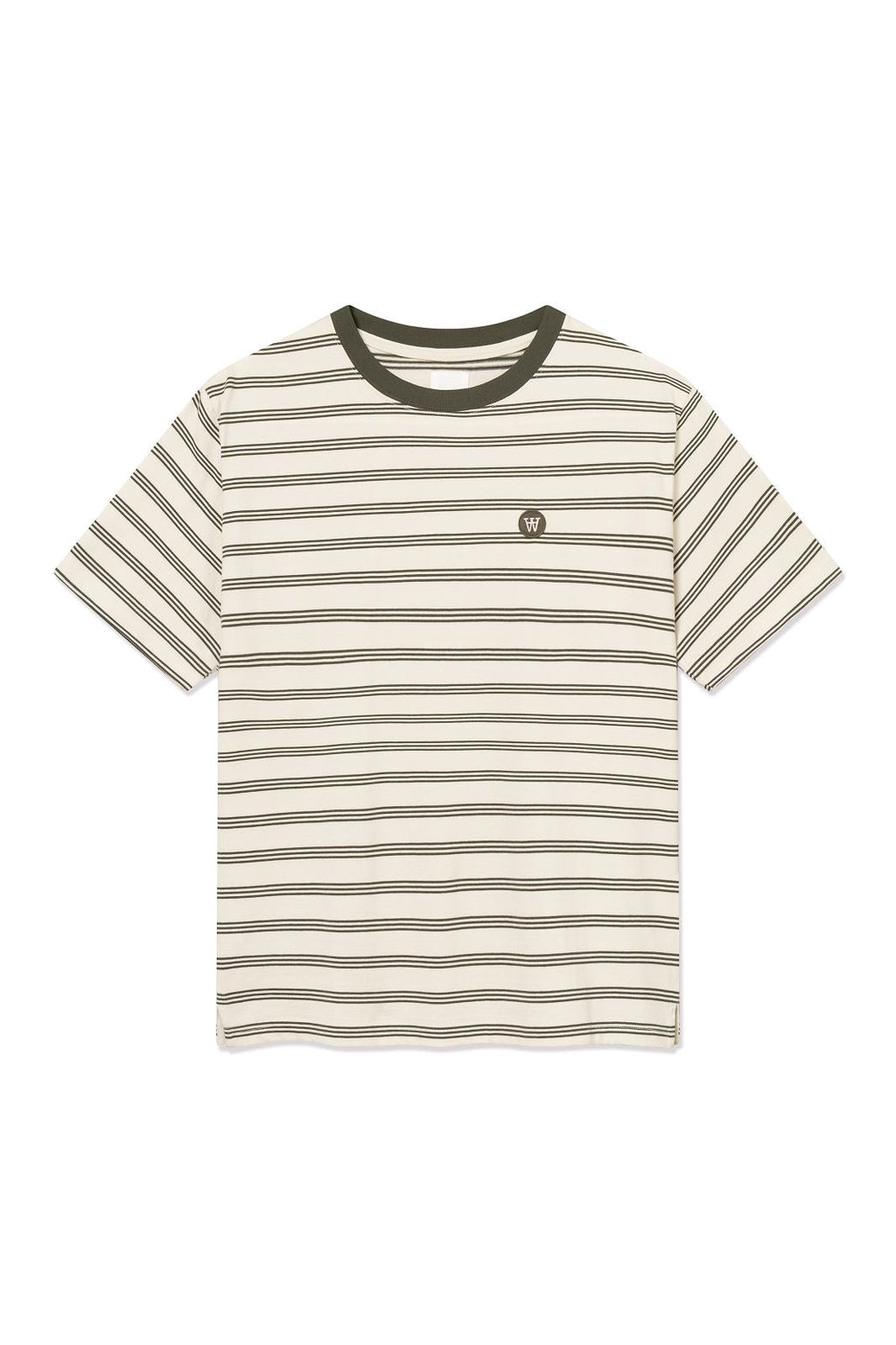 WOOD WOOD Easton X tee silver birch stripe