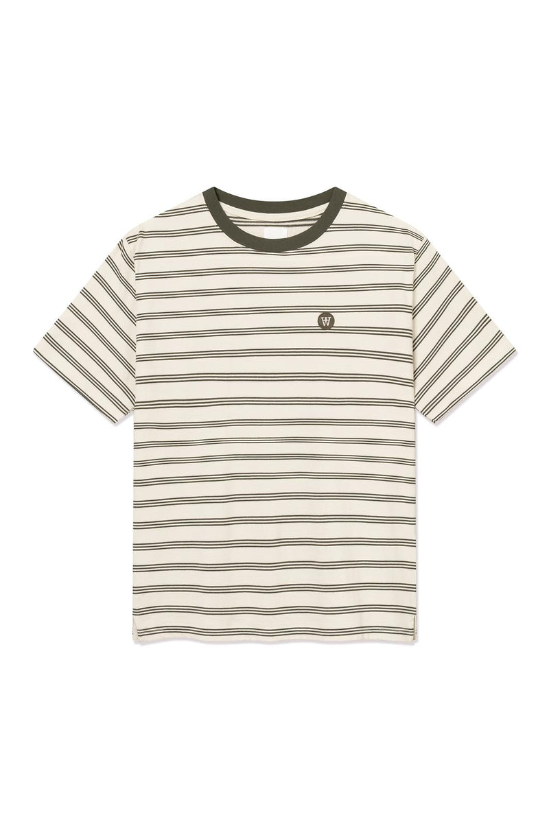 WOOD WOOD Easton X tee silver birch stripe