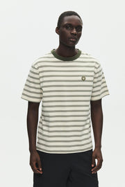 WOOD WOOD Easton X tee silver birch stripe