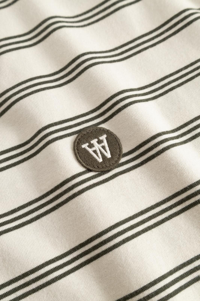 WOOD WOOD Easton X tee silver birch stripe