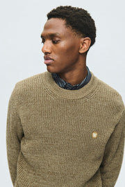 WOOD WOOD Halum crewneck desert palm melange