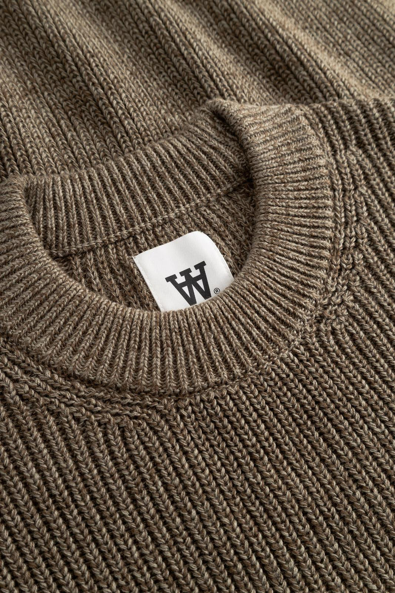 WOOD WOOD Halum crewneck desert palm melange