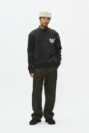 WOOD WOOD James ghost crewneck pirate black