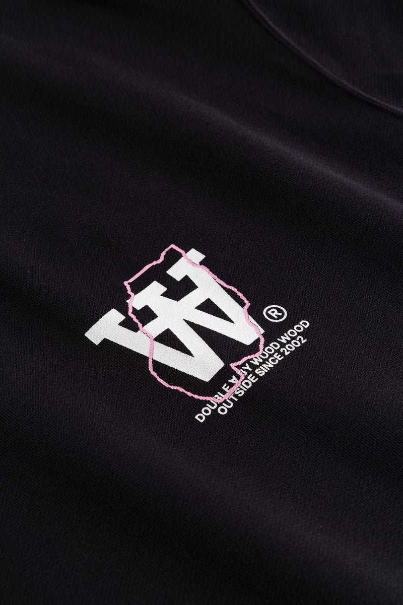 WOOD WOOD James map crewneck black