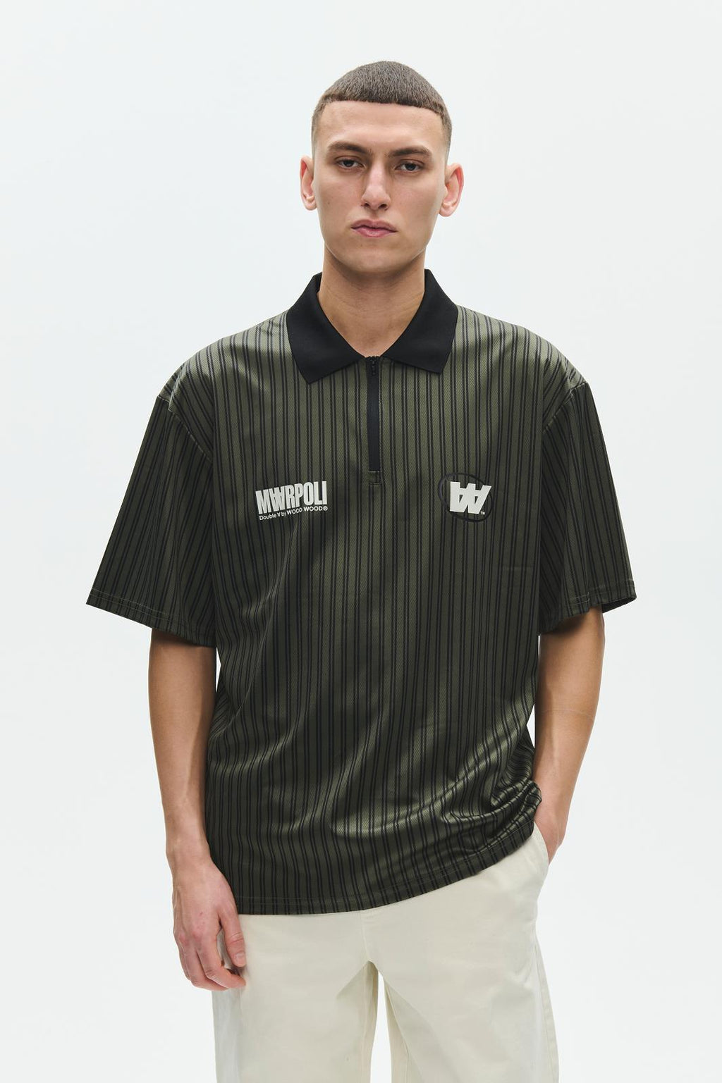 WOOD WOOD Lama polo deep depths stripe