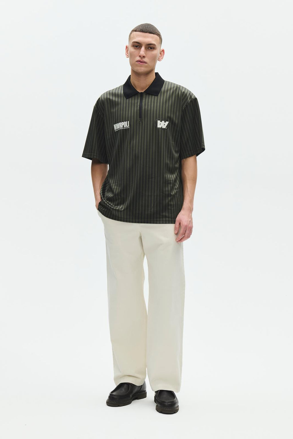 WOOD WOOD Lama polo deep depths stripe