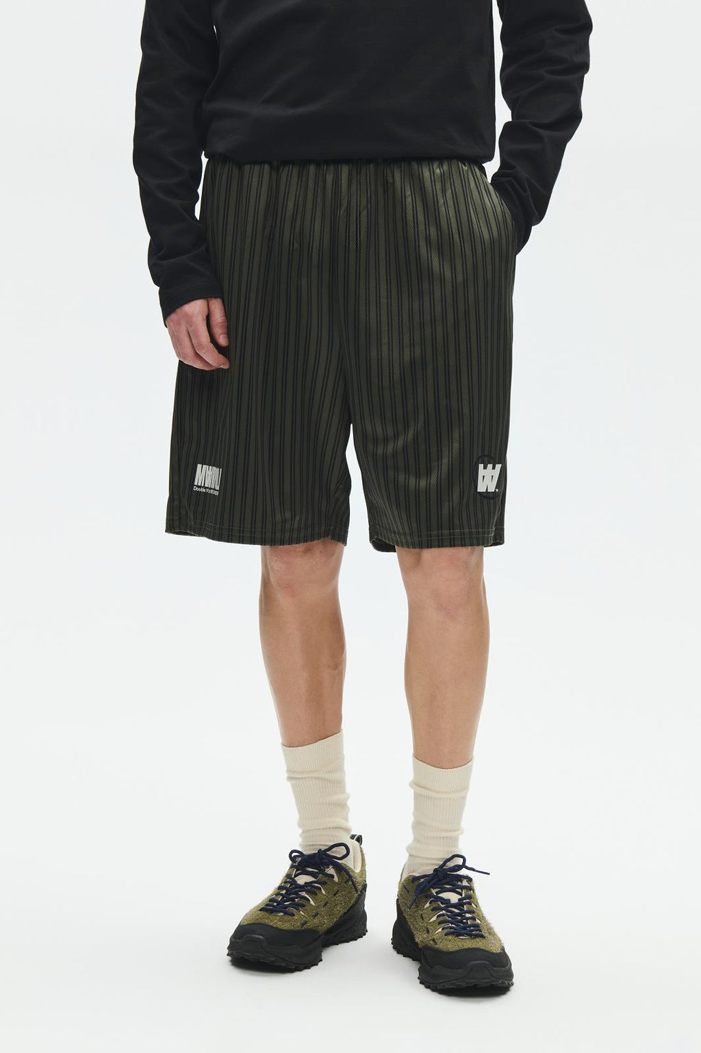 WOOD WOOD Lama shorts deep depths stripe