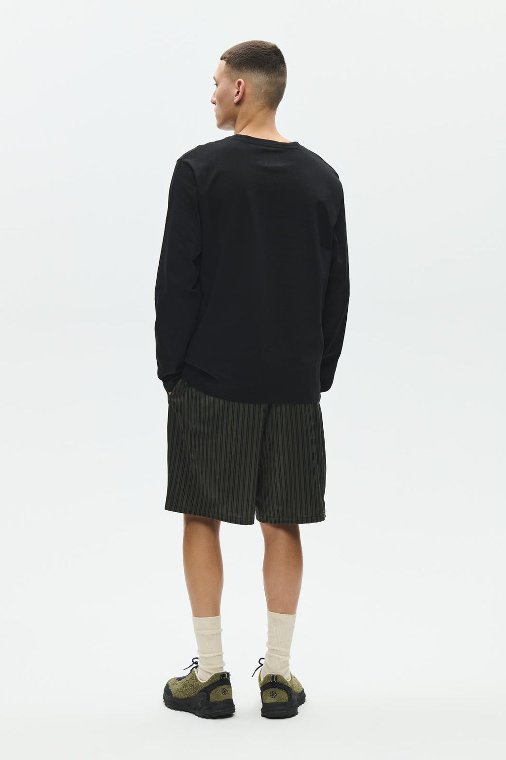 WOOD WOOD Lama shorts deep depths stripe