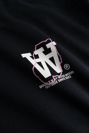 WOOD WOOD Liam map LS tee black