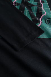 WOOD WOOD Liam map LS tee black