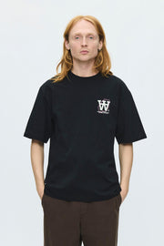 WOOD WOOD Liam map tee black