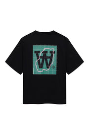 WOOD WOOD Liam map tee black
