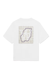 WOOD WOOD Liam map tee bright white