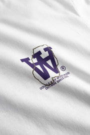 WOOD WOOD Liam map tee bright white