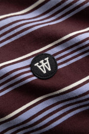 WOOD WOOD Lucas tee decadent chocolate stripe