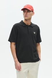 WOOD WOOD Mikkel polo pirate black