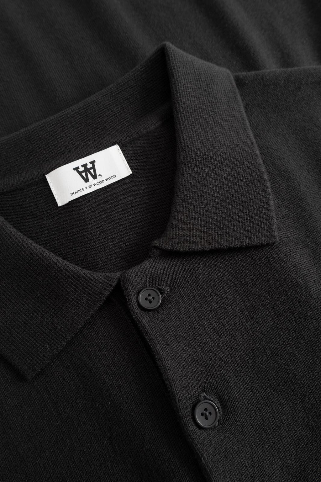WOOD WOOD Mikkel polo pirate black