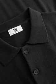 WOOD WOOD Mikkel polo pirate black