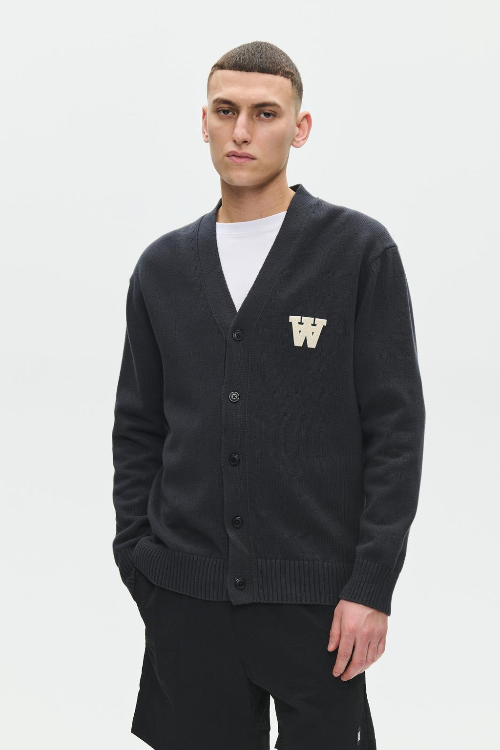 WOOD WOOD Tay cardigan pirate black