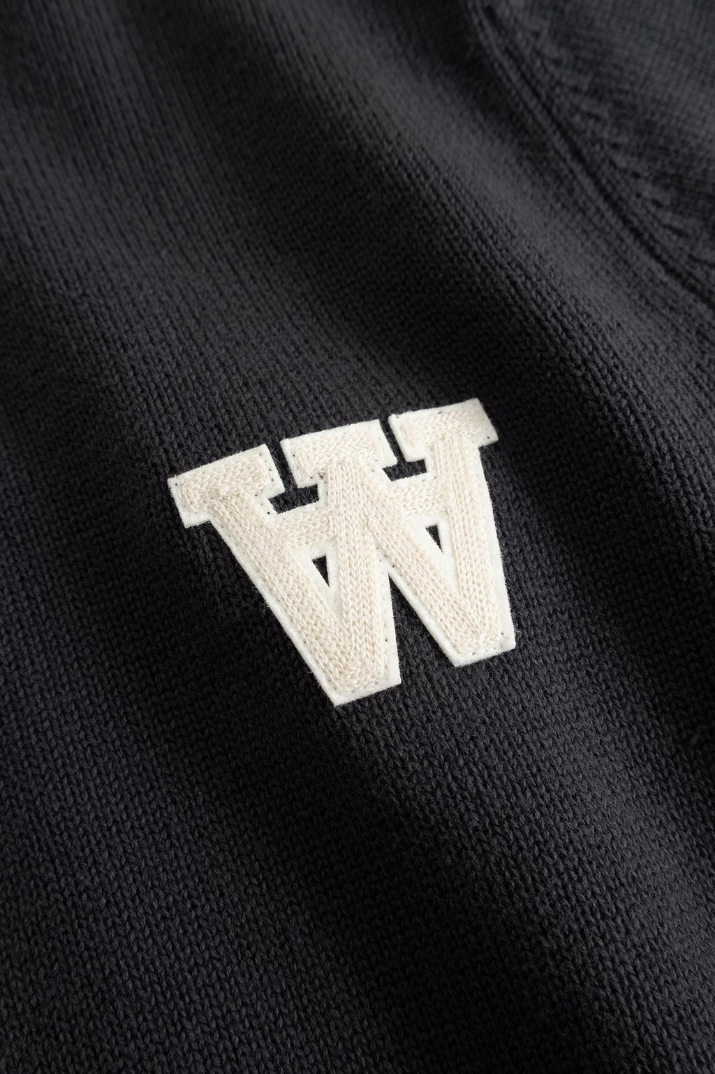 WOOD WOOD Tay knit crewneck sweater pirate black