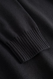 WOOD WOOD Tay knit crewneck sweater pirate black