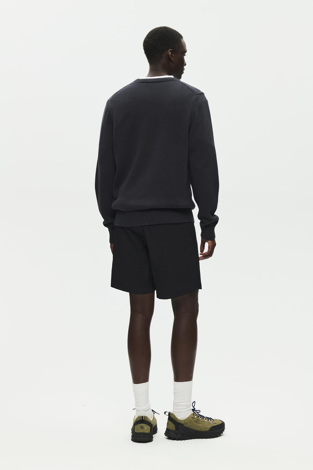 WOOD WOOD Tay knit crewneck sweater pirate black