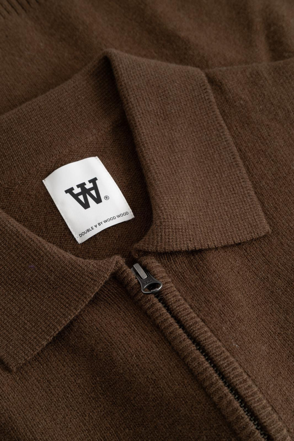 WOOD WOOD Tay zipper cardigan desert palm