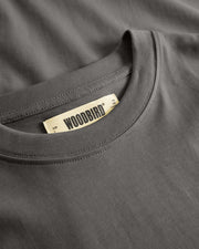 WOODBIRD Baine base tee antra grey