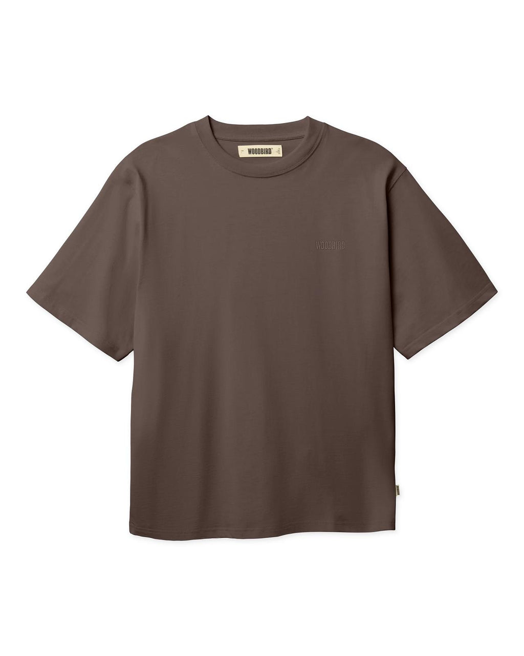 WOODBIRD Baine base tee brown