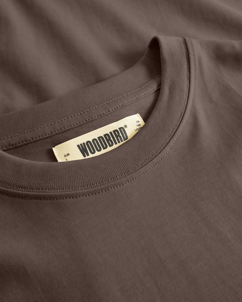 WOODBIRD Baine base tee brown