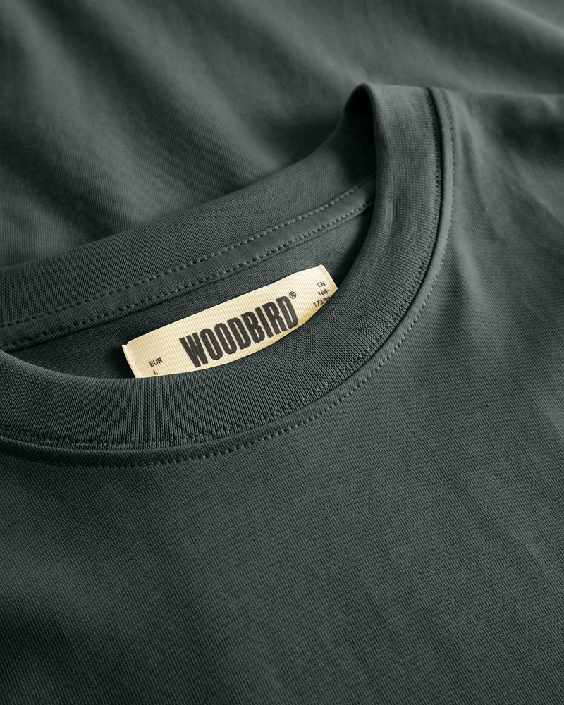 WOODBIRD Baine base tee forest green