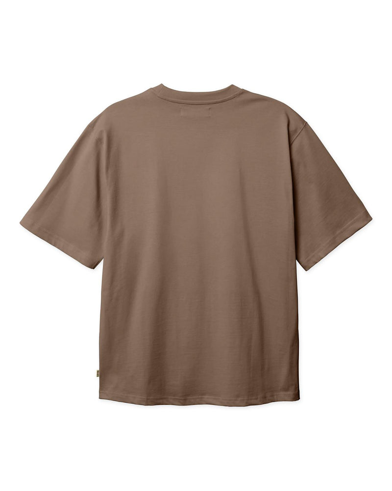 WOODBIRD Baine base tee mid brown