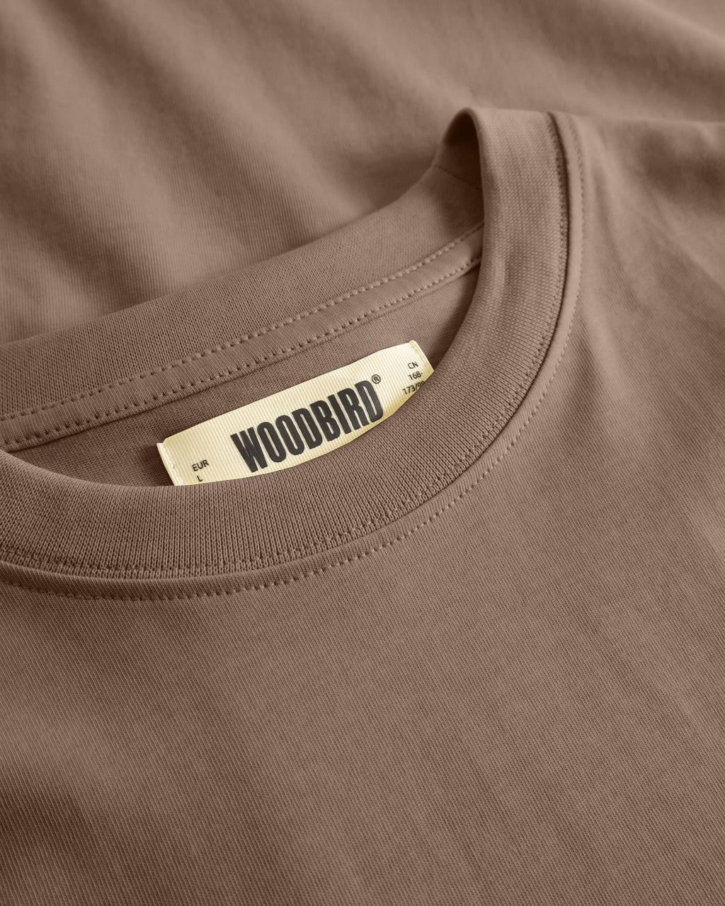 WOODBIRD Baine base tee mid brown