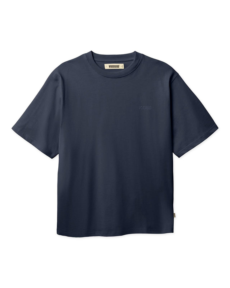 WOODBIRD Baine base tee navy