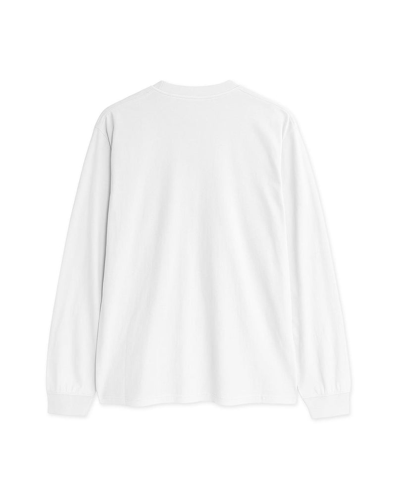 WOODBIRD Baine LS tee white
