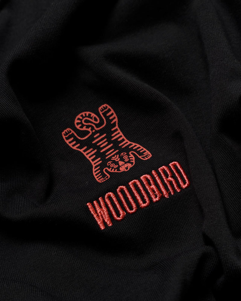 WOODBIRD Baine tiger tee black