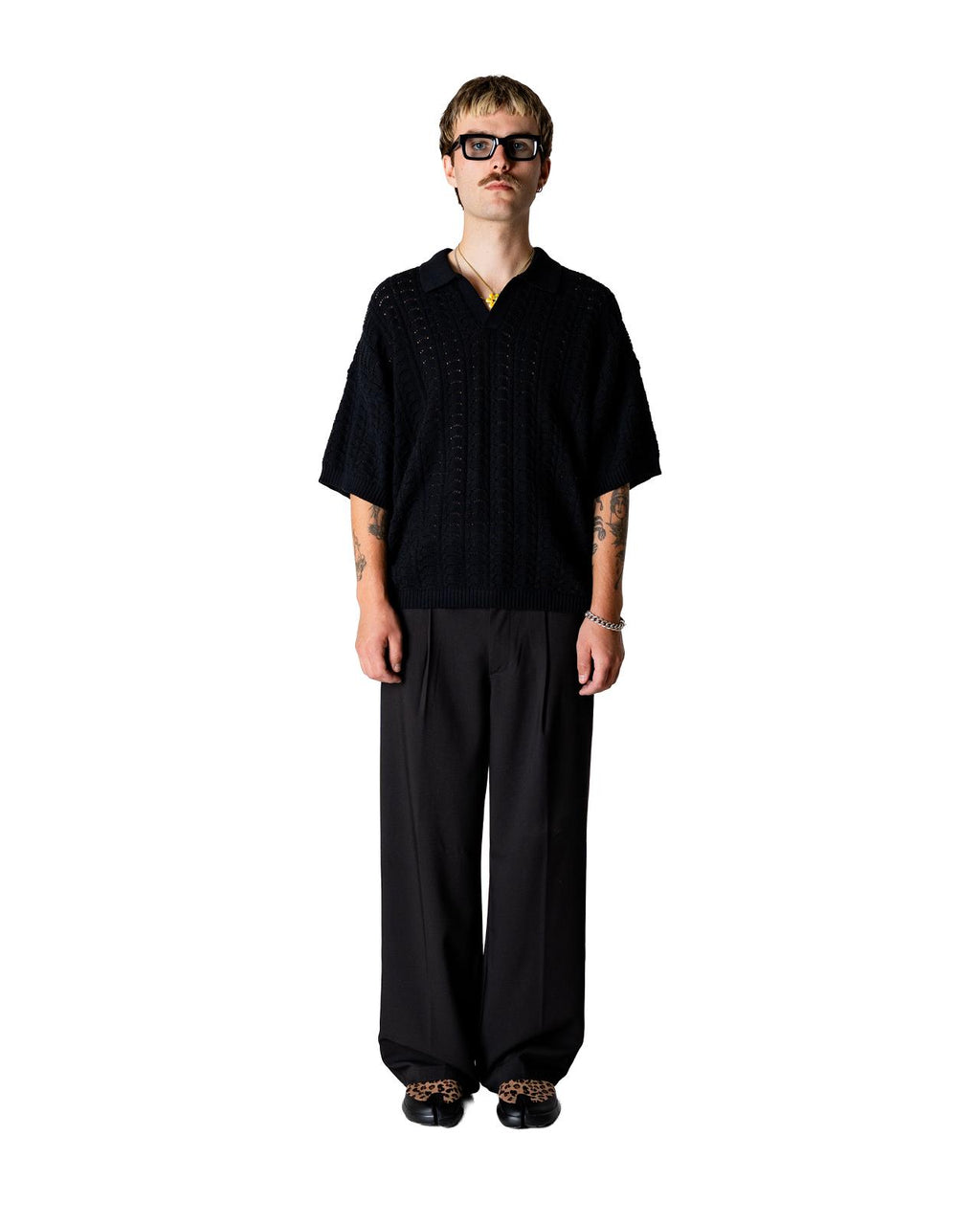 WOODBIRD Bin Guan pants black