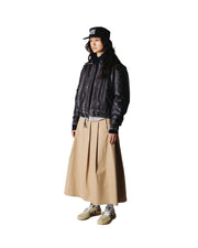 WOODBIRD Bue washed PU jacket washed black