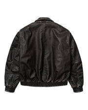 WOODBIRD Bue washed PU jacket washed black