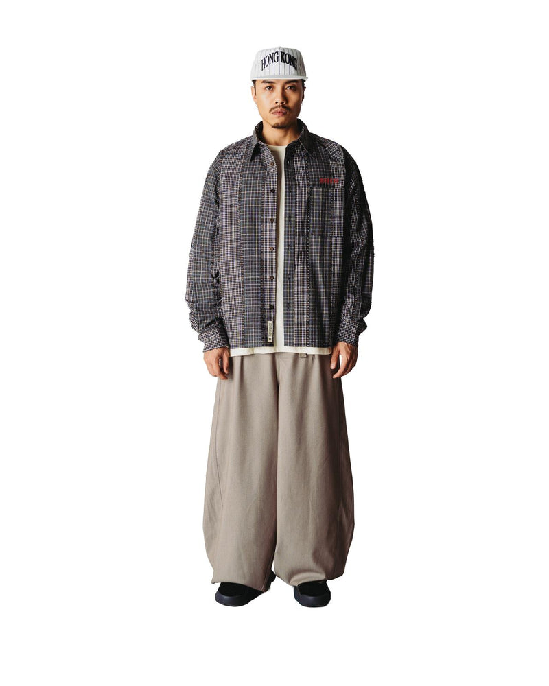 WOODBIRD Buzo woma check shirt brown green