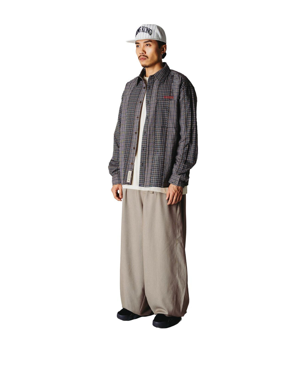 WOODBIRD Buzo woma check shirt brown green