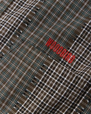 WOODBIRD Buzo woma check shirt brown green