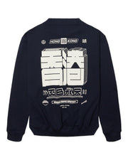 WOODBIRD Cane HK crew dark navy