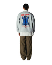 WOODBIRD Duke tiger crew grey melange