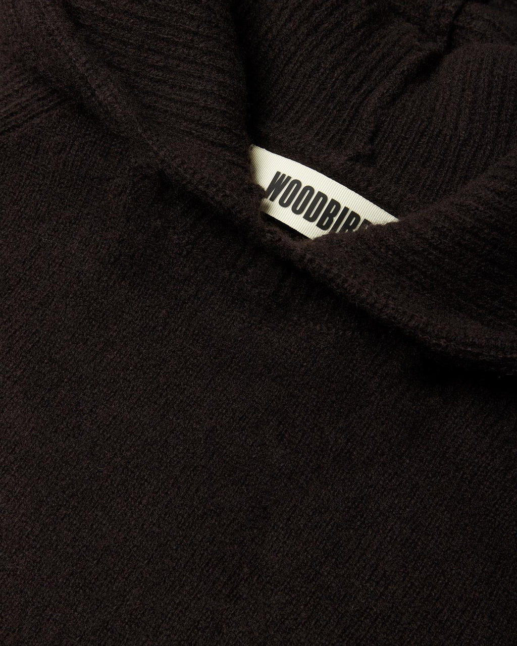 WOODBIRD Eve knit hoodie brown